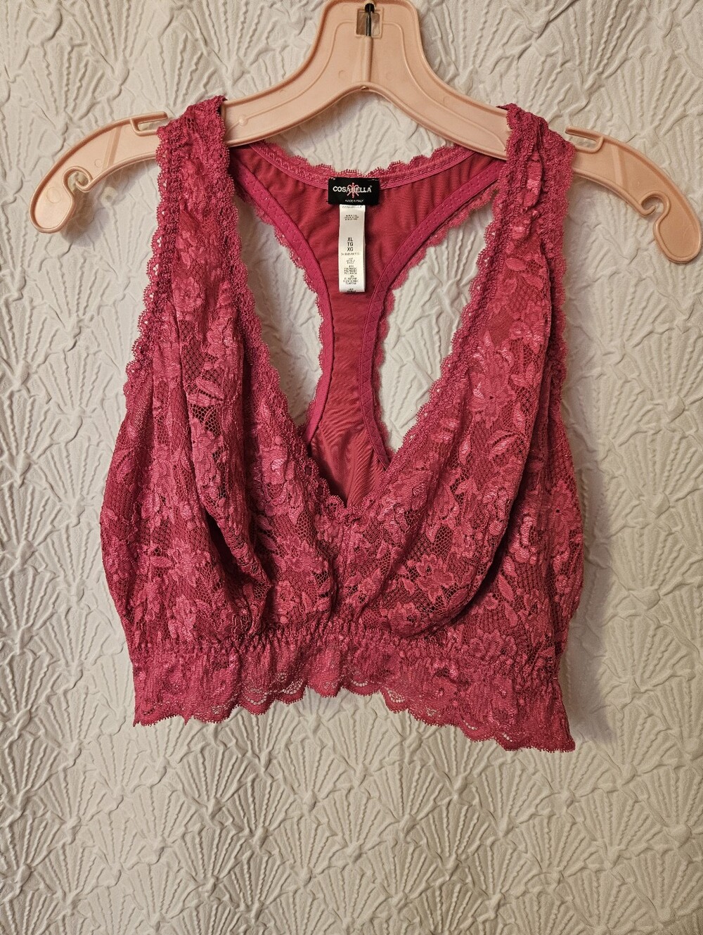 Cosabella Rose Pink Lace Bralette